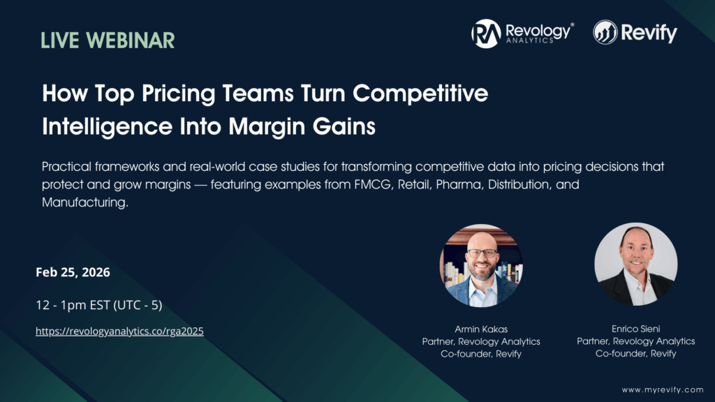 How Top Pricing Teams Turn Competitive Intelligence Into Margin Gains 3 Nov. 6 Webinar Poster 2